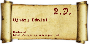 Ujházy Dániel névjegykártya